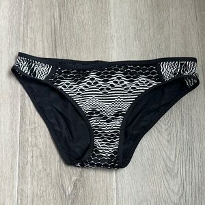 BECCA Black and White Women's Swim Bottom size small